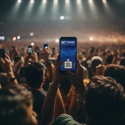 NFTS in use at a music event